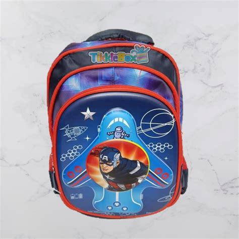 Captain America School Bag - Ideal for Marvel Fans – TIKKLEBOX