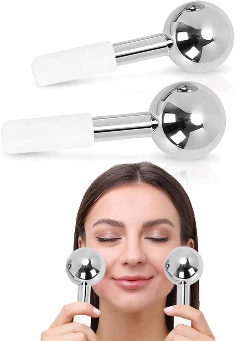 Juxori Ice Globes for Facials | Unbreakable Steel Cooling Roller | Cryo ...