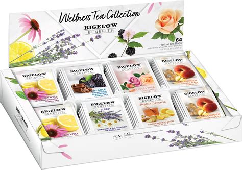 Amazon.com: Bigelow Benefits Wellness Herbal Tea Collection, Caffeine ...