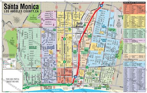 Map Of Downtown Santa Monica Coworking On 520 Broadway, Santa Monica,