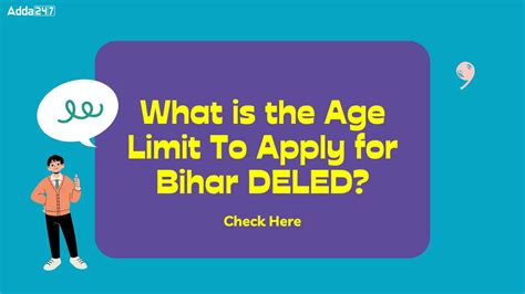 What is the Age Limit To Apply for Bihar DELED?