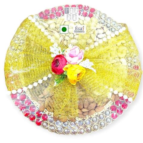 Koogly Handmade Dry Fruit Thali with Dry Fruits - 5 Part, Mix Dry ...