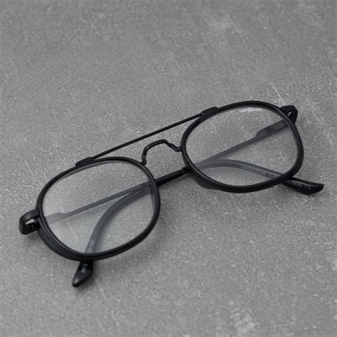 Buy Black Transparent SG4612 Metal Frame Round Sunglasses Online ...