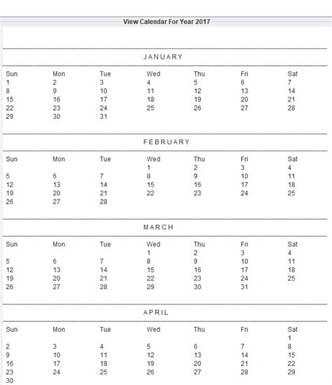 Create Calendar Coding Java 的图像结果