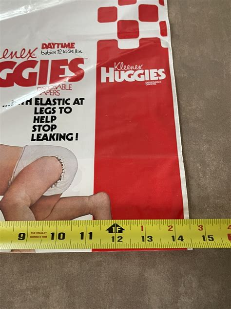 Vintage Kleenex Huggies Baby Diaper Bag Packaging RARE Prop Staging | eBay