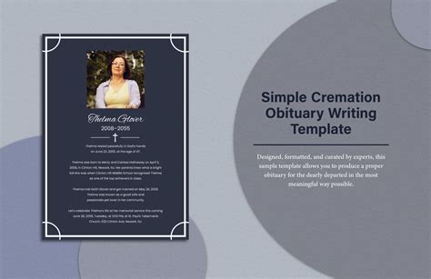 Free Editable Obituary Templates in Word to Download