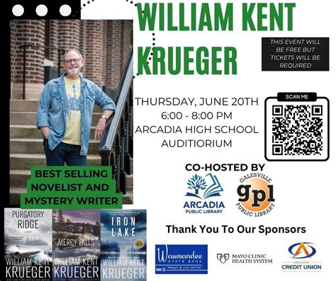 William Kent Krueger, Arcadia High School (Auditorium), 20 June 2024 ...