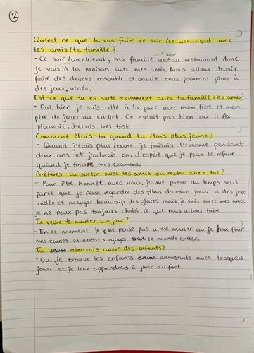 Image result for French Gcq Model Answers Module 2