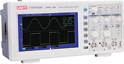 Uni-T UTD2102CEX 100Mhz Digital Oscilloscope Analyzer 2 channel 1Gs/s 7 ...