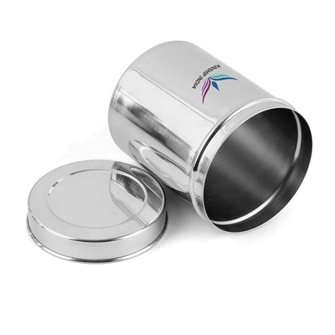 Stainless Steel Canister/Dabba - 3300 ml, 3 Pieces