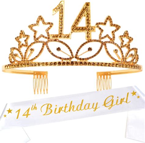 Buy 14th Birthday, 14th Birthday Gifts for Girls, 14th Birthday Tiara ...