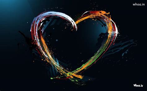 Colorful Color Create Heart Shape