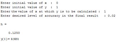 Modified Euler’s Method MATLAB Program – Pgclasses with Ravishankar Thakur