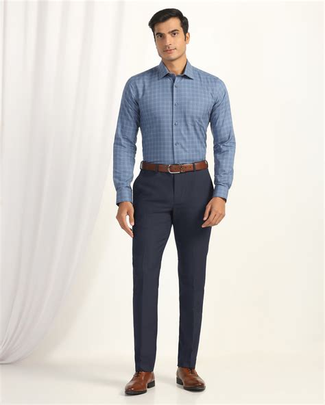 Buy Slim Comfort B-95 Formal Navy Trouser Online