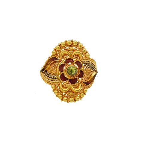 Gold Floral Statement Ring ~JKJ Jewellers