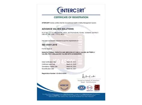 SIL Certified Valves and CE Approved Valves