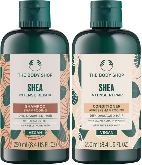 The Body Shop Shea Bundle Intense Repair Shampoo 250 ml & Conditioner ...