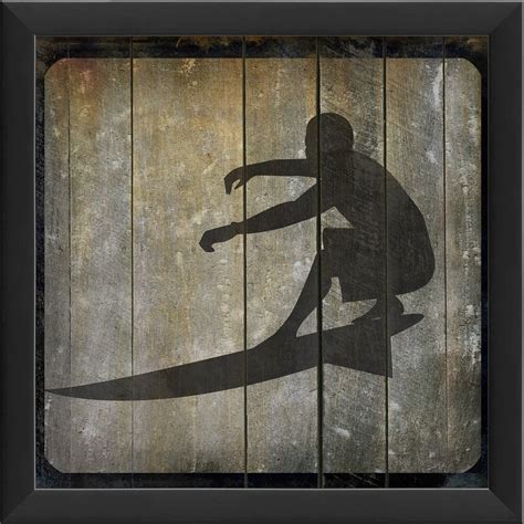 The Artwork Factory Surfer on Block II Ready to Hang Artwork : Amazon ...