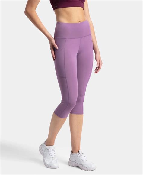 Buy Microfiber Elastane Stretch Slim Fit Capri with Back Waistband ...