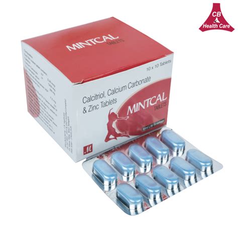 Calcium Carbonate 1.25gm+Calcitriol 0.25mcg+ Zinc Sulphate 7.5mg Tabl