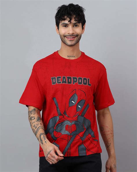 Deadpool Printed Oversized Tshirt For Men – Free Authority