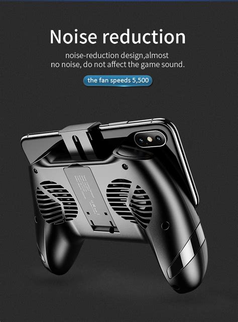 USAMS ® Dual Cooling Fan Phone Gamepad with 1200 mAh inbuilt Charger ...