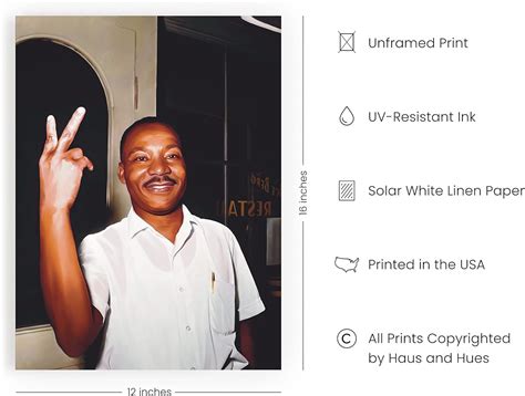 HAUS AND HUES Martin Luther King Poster - African India | Ubuy