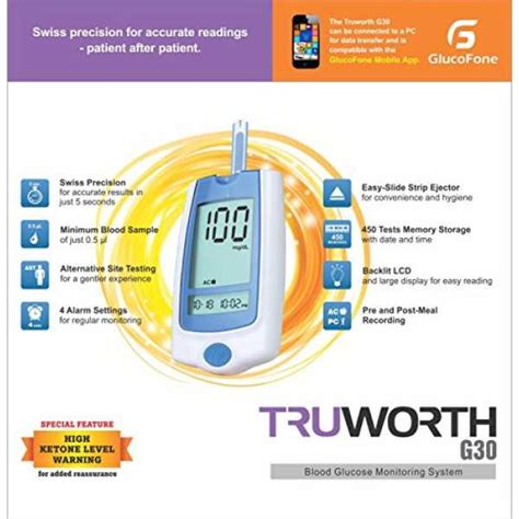 Truworth G-30 Glucose Monitor Price in India, Specs, Reviews, Offers ...