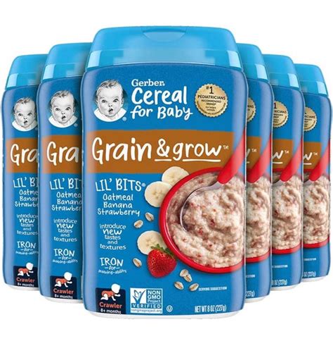 Gerber Oatmeal Cereal, Banana Strawberry, Babies & Kids, Nursing ...
