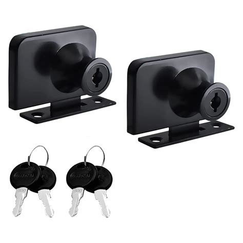 Showcase Lock Stainless Steel No Drill Glass Door Lock Display ...