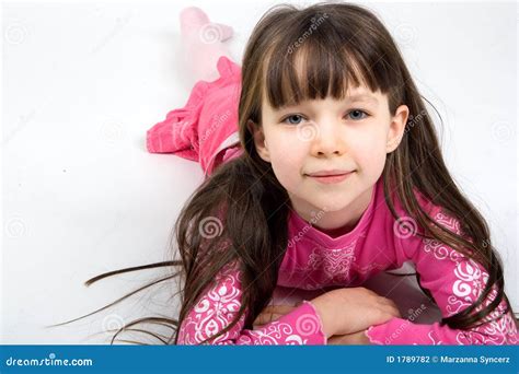 Pretty Girl In Pink Pajamas Stock Photography - Image: 1789782