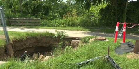 Sinkhole obstructing the bike path in Marietta is on the right track to ...