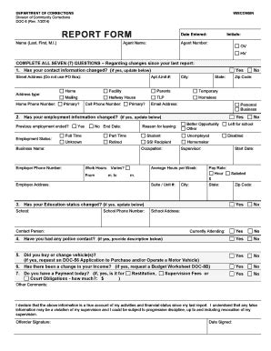 2014 Form WI DOC-8 - Blank Fillable Template | Fill Out, Print ...