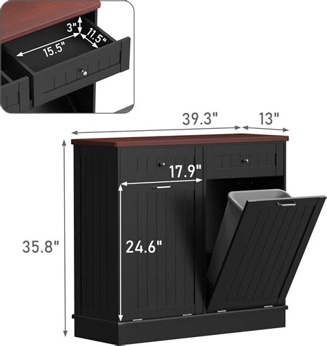 Betterhood Tilt Out Trash Cabinet 10 Gallon Wooden India | Ubuy