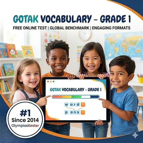 Free Online Vocabulary Test for Grade 1 | GOTAK Global Benchmark ...