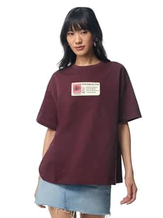 Buy The Souled Store Overthinkers Club Women and Girls Short Sleeves ...