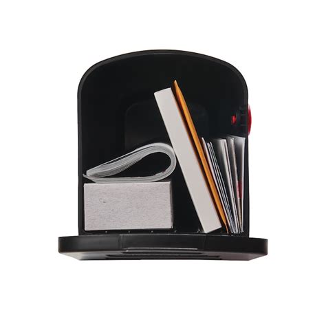 Architectural Mailboxes Post Mount Black Plastic Standard Mailbox ...