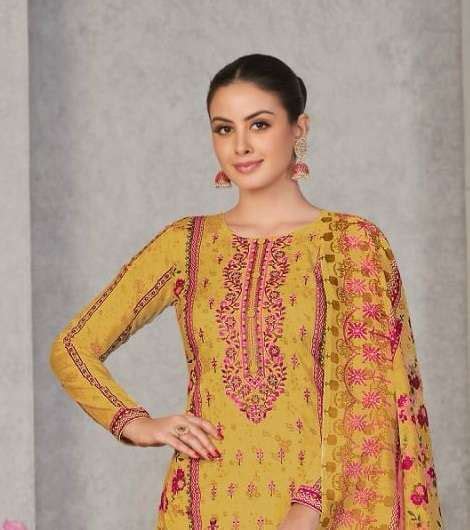 JIHAN SCARLET LAWN COLOR COLLECTION LAWN COTTON PRINT EXCLUSIVE HEAVY ...