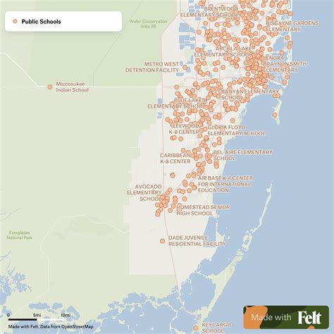 Miami Florida County Map