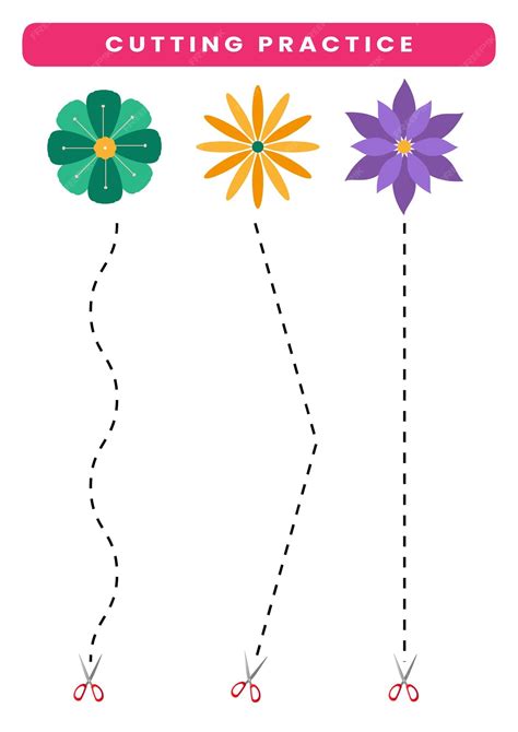 Cutting Practice Sheets