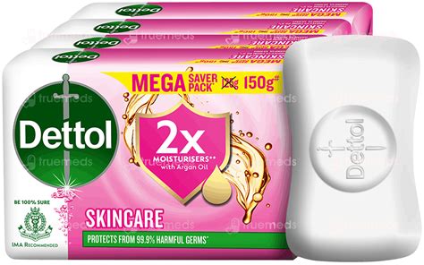 Dettol Skincare 2x Soap 150gm Pack Of 4 - Uses, Side Effects, Dosage ...