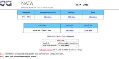 NATA answer key 2019 released; last day to raise objection today ...