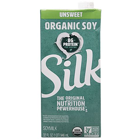 Buy Silk Soy Milk - Unsweet Organic, NON GMO, Imported Online at Best ...