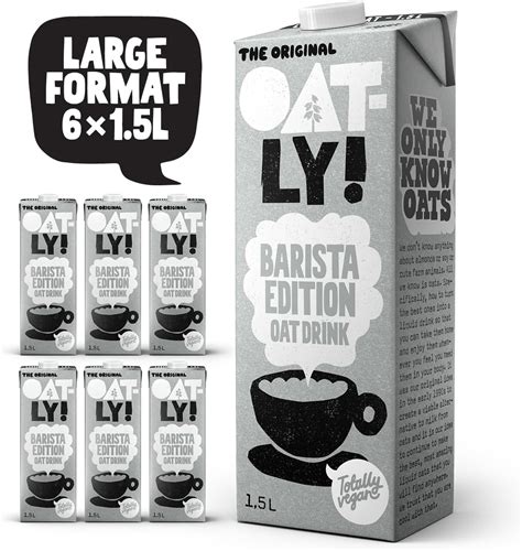 Oatly Barista Edition Large Pack Long Life (6 x 1.5 Litre) : Amazon.co ...