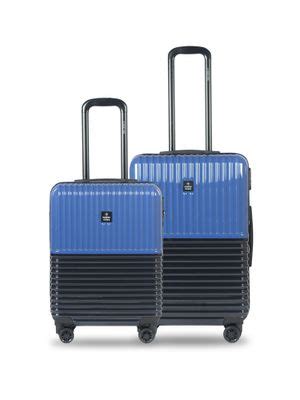 Buy Nasher Miles Istanbul Hard-Sided Abs & Pc Luggage Blue & Navy Blue ...