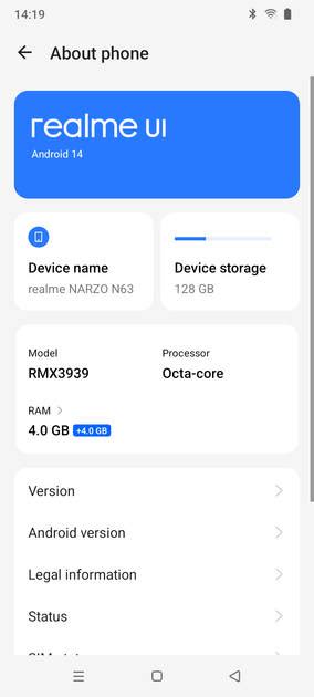realme Narzo N63 - Full Specifications & Price in India (8th April ...