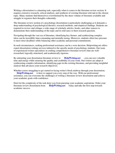 Image result for Dissertation Literature Review Example