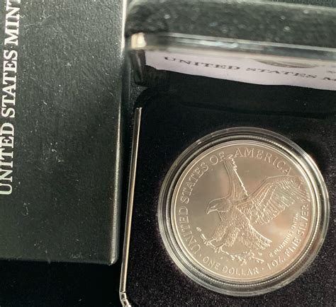 2022-W 1oz .999 FINE SILVER EAGLE BRILLIANT UNCIRCULATED DOLLAR COIN ...