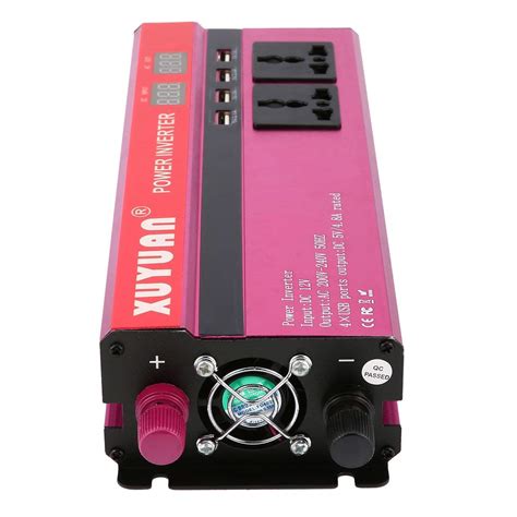 iyoukesin 6000W Solar Power Inverter DC 12V to AC 220V LED Display Sine ...