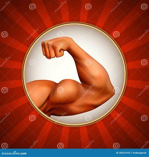 Strong arm stock vector. Illustration of champion, shoulder - 38324103